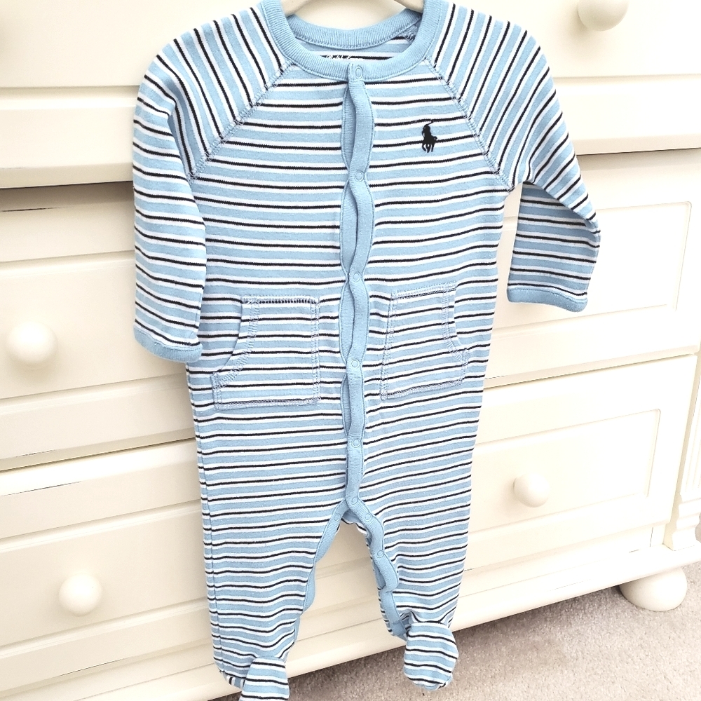 Ralph Lauren 6 Month Sleeper Outfit Footie